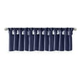 thumbnail image 1 of Madison Park Polyester Lightweight Faux Silk Valance with Beads in Navy, 1 of 8