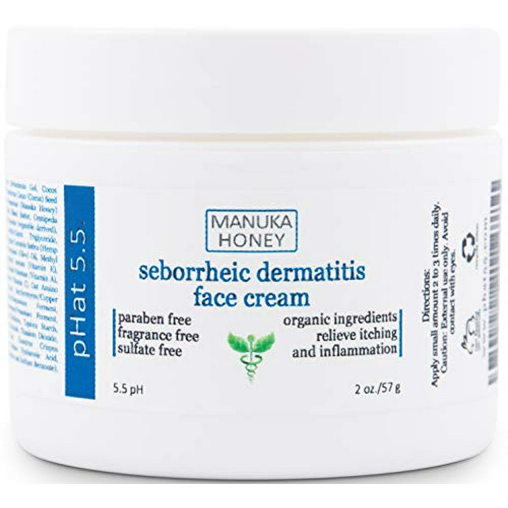 Seborrheic Dermatitis Cream with Manuka Honey, Coconut Oil and Aloe