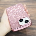 thumbnail image 3 of Compatible with iPhone 15 Bling Diamond Case Glitter for Women 3D Rhinestone Crystal Shiny Sparkly Protective Cover with Electroplate Plating Bumper Luxury Fashion Case Pink, 3 of 14