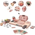 thumbnail image 2 of Tienda de supermercado para niños, juguetes, caja registradora, frutas, verduras, juego de cesta de helado, juguete educativo para edades tempranas, juguetes impresos de supermercado, 2 of 9
