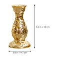 Candlestick Pattern Quality WEUVEB Luxurious Golden Ceramic Candle Stand for Home and Tabletop ...