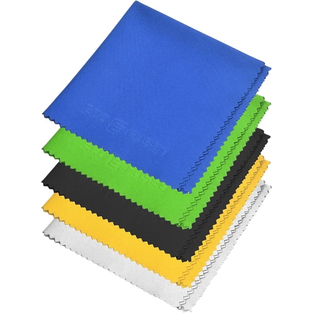 Microfiber Cleaning Cloth - 12x12 Inch Microfiber Cloth - Pack of 5 Large Cleaning Cloths - Microfiber Cleaning Cloth for Electronics and Monitors