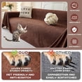 thumbnail image 2 of Dark Couch Covers for Sectional Sofa Couch Cover L Shape Couch Covers for Dogs Washable Couch Cover Banket Modern Sofa Slipcovers Super Soft Sofa Towel for Kids Pets ” x ”, 2 of 9