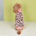 thumbnail image 5 of Knitting Leopard Print Dog All Seasons Blouse For Small Medium Dog, Winter Fleece Vest Integrated Mountaineer Coat Warm Windproof Pet Outfit, Fabric Dog Apparel With, 5 of 7