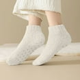 thumbnail image 7 of FAZVAOO Womens Socks Fuzzy Ankle Non Slip Velvet Thick Socks White, 7 of 7