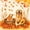 Orange Golden 01, variant on Manfei Kawaii Dalmatian Zipper Twin Comforter Sets with Fitted Sheet and 2 Pillowcases, Cartoon Rustic Dog Zipper Bedding Set, White Orange, Gray Reversible, 4pcs