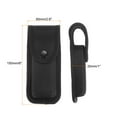 thumbnail image 2 of Uxcell Nylon Pocket Knife Sheath 6" x 2.6" Belt Loop Pouch for Outdoor Use,Black, 2pcs, 2 of 6