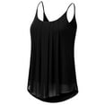 thumbnail image 2 of Doublju Women's Pleated Chiffon Layered Cami Tank Top (Plus Size Available), 2 of 3