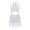 White, variant on Girls Mesh Splice Rhinestone Tassel Dress Samba Jazz Tap Modern Latin Salsa Ballroom Costume Black 6
