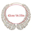 thumbnail image 3 of Luxurious Crystal Studded Collar Chain Lightweight Alloy Construction Secure Fastening Formal Event, 3 of 8