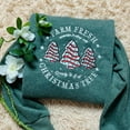 thumbnail image 2 of Farm Fresh Christmas Tree Embroidered Sweatshirt Gift for Womens, Christmas Tree Cake Shirt, Christmas Cake Sweatshirt, Christmas Crewneck, 2 of 5