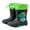 Black, variant on Otqutp Boys Girls Dinosaur Rain Boots Non-Slip Waterproof Easy-On Rubber Boots Adjustable Outdoor Playing Rainboots