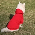 thumbnail image 3 of Solid Color Pet Sweatshirt Keep Warm Soft Texture Fashion Hoodie Costume - Ideal for Autumn Strolls, 3 of 8