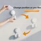 thumbnail image 2 of BroomHolder Wall Mounted Suction Cup, Self Adhesive Can Move MopHolder Wall Mounted, BrushHolder Maximum Load 5 kg, For Bathroom Storage Office Closet Kitchen Accessories, 2 of 5