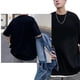thumbnail image 5 of Camiseta gráfica con estampado de letras para hombre, blusa superior holgada informal de manga corta con cuello redondo, primavera y verano, 5 of 8