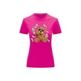 thumbnail image 1 of Playera Blusa de Oso Millonario con Dólares Dinero Ropa De Mujer Color Fucsia Talla Mediana Marca Emil SaEs, 1 of 4
