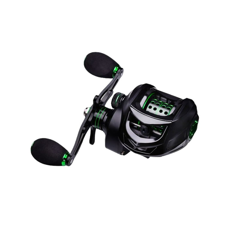 Linyer 7.2:1 Baitcasting Reel Copper Portable Professional Detachable Fast  Release Fiberglass 10 Gear Fishing Reels Accessories Type 2 Right 