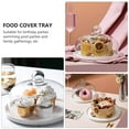 thumbnail image 2 of Household Ceramic Cake Plate Dessert Plate Fruit Platter with Glass Cover, 2 of 8
