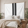 thumbnail image 3 of Black Stripe Tapestry for Bedroom Wall Hanging Tapestry, Abstract Modern Art Vertical Striped Ceiling Backdrop Tapestries Poster Blanket Wall Decor for Teens Room Living Room Dorm 59" x 79", 3 of 8