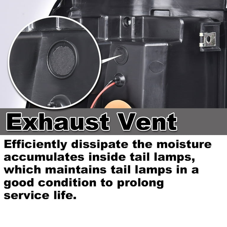 GMC Sierra LED Tube Tail Lights Smoke LED Tube Tail Lights For 99-02 Chevy Silverado 1500 & 99-06 GMC Sierra - Direct Replacement Tail Lights Led - Foto 12