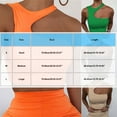 thumbnail image 3 of ZQUUVOU Tank Top For Women One Off Shoulder Summer Sleeveless Solid Camisoles Blouses (Orange,L), 3 of 3