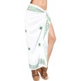 thumbnail image 5 of HAPPY BAY Women's Bikini Skirt Sarong Swimwear Swim Cover up Summer Wraps Swimsuit Beach Wrap Coverups Beachwear One Size Green, Emroidery, 5 of 6