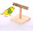 thumbnail image 3 of Bird Perch Table Stand Natural Tree Branches T Shape Grinding Training Toy Cockatiel Conure Cockatiel Love Bird Perch Stand Table Top for Birds,L, 3 of 10