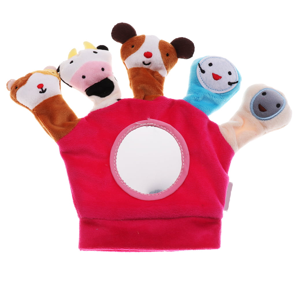Prettyia Soft Plush Animal Hand Puppet Hand Glove Kids Pretend Play Toy 