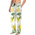 thumbnail image 5 of FREEAMG Lemon Cotton Pajama Pant for Men, Super Soft Lightweight Lounge Pajama Bottoms Drawstring Sleepwear Pant with 2 Pockets, 5 of 7