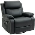 thumbnail image 1 of HOMCOM Manual Recliner Chair with Vibration Massage Points, Reclining Chair, 1 of 10