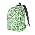 thumbnail image 1 of Disketp St Patrick's Day4 print Canvas Backpack Lightweight Travel Daypack Student Rucksack Laptop Backpack-, 1 of 5