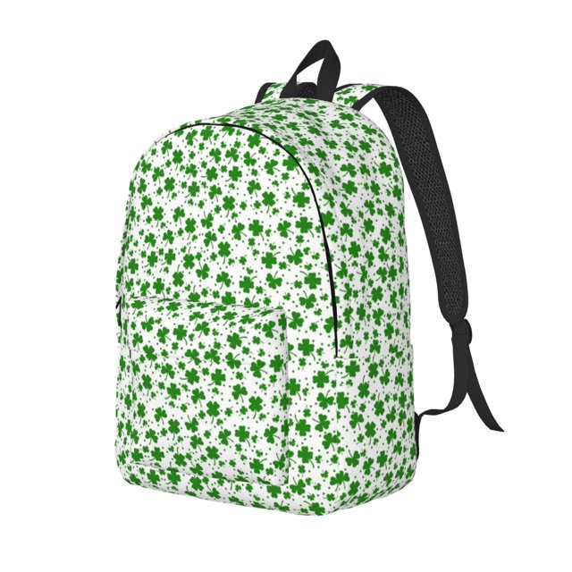 Disketp St Patrick's Day4 print Canvas Backpack Lightweight Travel Daypack Student Rucksack Laptop Backpack-