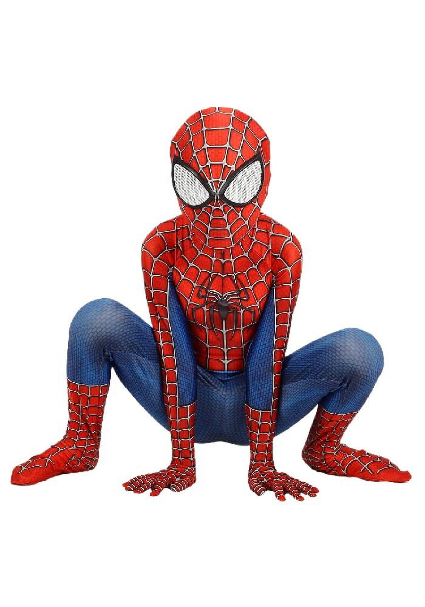 Gottsw Spiderhero Man Costume for Boys Halloween Fancy Dress Party Superhero Jumpsuit Cosplay Costumes