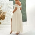 thumbnail image 4 of Mifsaly Maternity Maternity Dress Photoshoot Off Shoulder Maxi Dresses Women Strapless High Slit Pregnant Gowns 2026 XL, 4 of 7