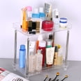 thumbnail image 4 of Yeacher Multi-functional 2-Tier Cosmetic Organizer Tray Storage Shelf Caddy Stand for Bathroom Vanity Countertop, 4 of 7