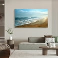 thumbnail image 3 of Beach Wall Art Ocean Wall Art Beach Sea Wave Canvas art Framed wall art Painting For Livingroom Decor Office Bedroom Decoration, 3 of 7