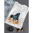thumbnail image 3 of Beautiful Black Friesian Horse Tee Women's -Image by Shutterstock, 3 of 4