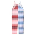 thumbnail image 6 of Girls Overall Striped Summer Rompers for Girls Casual V Neck Strap Overalls with Side Pockets Summer Clothes for Teens 4-5 Y, 6 of 6