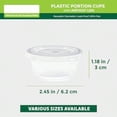 thumbnail image 3 of Plastic Portion Cups with Lids [2 Ounce, 100 Sets] Disposable Plastic Cups for Meal Prep, Salad Dressing, Jellos Shot Cups, Souffle Cups, Condiment and Dipping Sauce Cups, 3 of 5