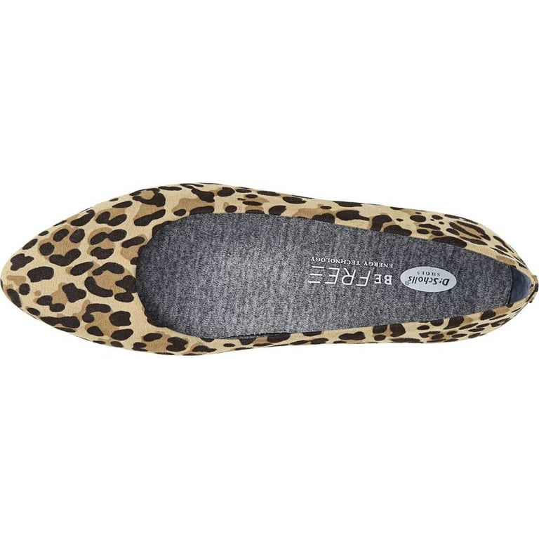 Women s Dr. Scholl s Aston Flat Leopard Print Microfiber 7.5 W