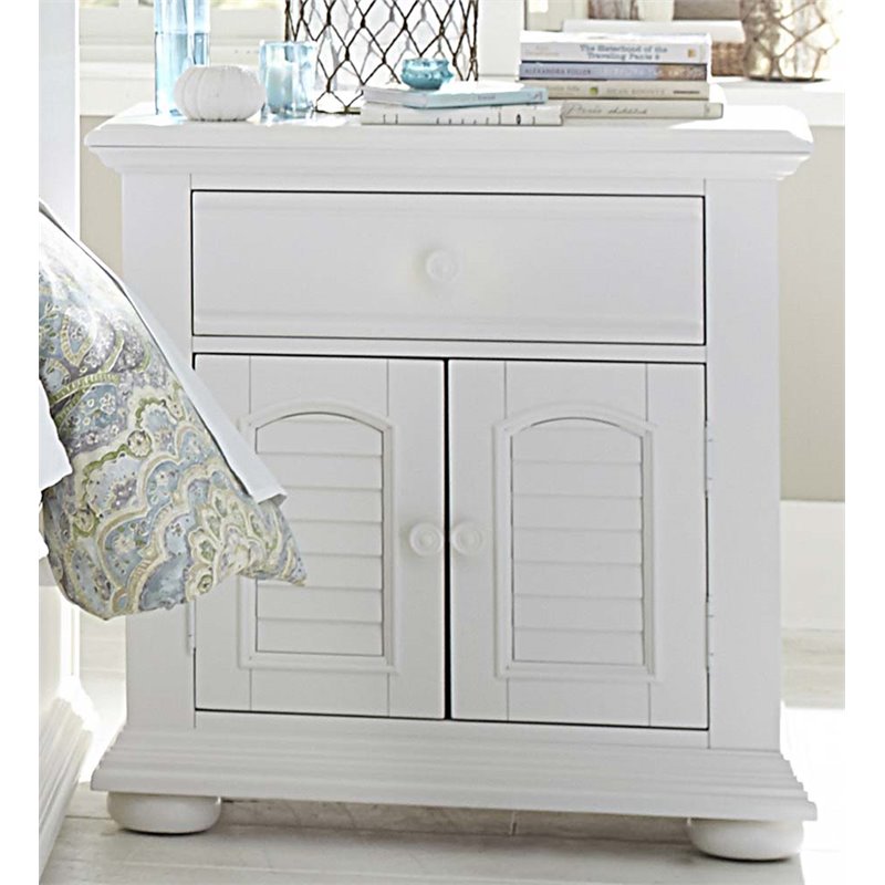 BOWERY HILL 2 Drawer Nightstand in White