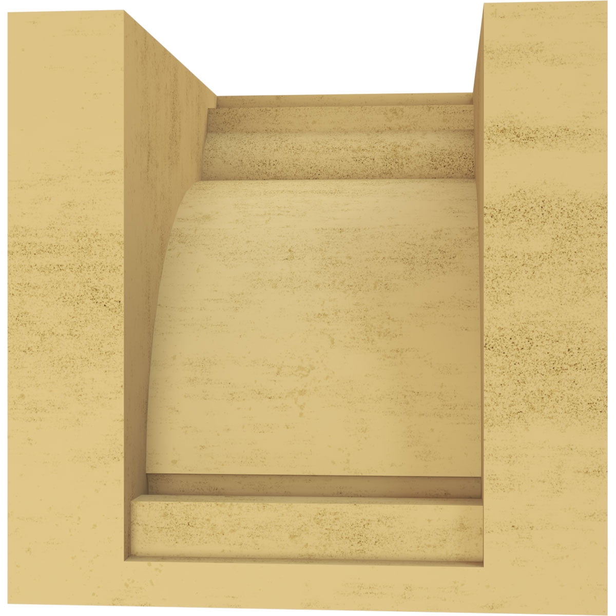 5"W x 5"D x 5"H Wide Hughes Rough Cedar Woodgrain TimberThane Corbel, Primed Tan
