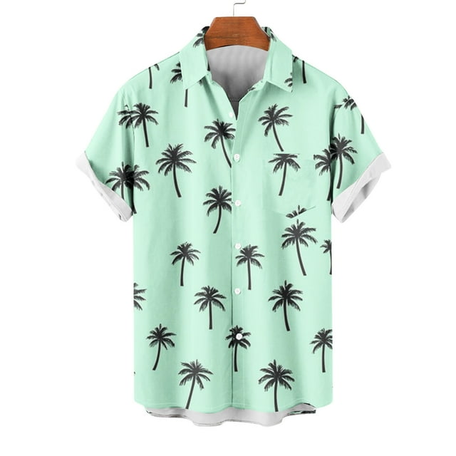 Styesk T-Shirts pour Hommes Col Décontracté Imprimé Manches Courtes Cardigan Mode avec Poche