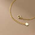 thumbnail image 5 of Pulsera de plata de ley S925 con forma de corazón pequeño y brillante en forma de corazón de melocotón, 5 of 5
