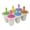 White, variant on 6-Cavity Silicone Popsicles Molds Reusable Popsicle Molds, Mini Ice Pop Molds with Colorful Sticks, Ice Cream Molds, Homemade Ice Cream Molds Pink