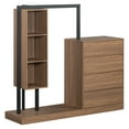 thumbnail image 6 of Furvclv Wooden Armoire Wardrobe Closet With 4 Drawers, 3 Shelves And Hanging Rod, Wardrobe Cabinet, Floor Standing Closet Organizers For Bedroom Entryway Home Office Dorm, 6 of 9