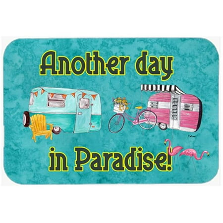 

Carolines Treasures 12 x 15 in. Another Day in Paradise Glass Cutting Board Large