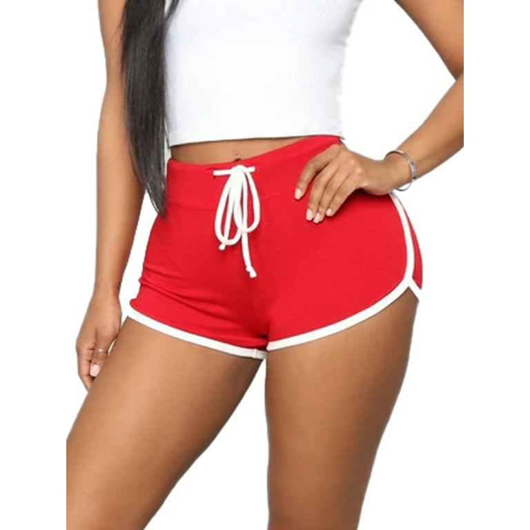 Sexy Dance Casual Beach Shorts for Women Mini Hot Pants Sports Shorts Lace  Up Casual Lounge Shorts Fitness Split Short Pants Women Activewear Tight  Shorts 