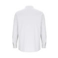 thumbnail image 6 of UVEASISHA Band Collar Linen Shirts for Men Long Sleeve Casual Button Down Shirt Side Slit Lightweight Business Work Shirts White 3XL, 6 of 7