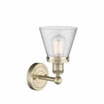 thumbnail image 2 of 616-1W-AB-G64 Innovations Lighting Cone - 1 Light Wall Sconce In Industrial Style-10 Inches Tall and 6.5 Inches Wide-Antique Brass Finish-Seedy Glass, 2 of 2